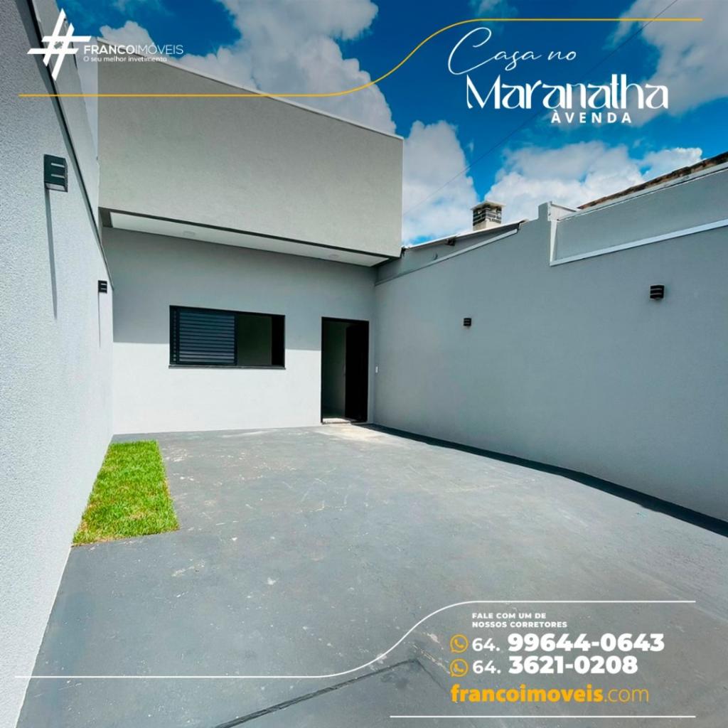 Casa no Residencial Maranata com 2 quartos